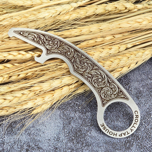 Personalized Stainless Steel Bottle Opener – Engraved Bar Tool - Custom Brew Gear