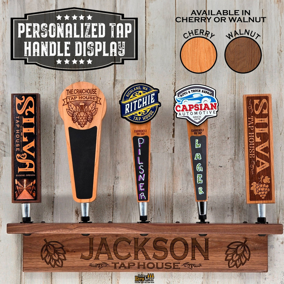 Personalized Tap Handle Display