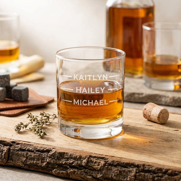 Personalized Whiskey Glass – Funny Dad Gift - Custom Brew Gear