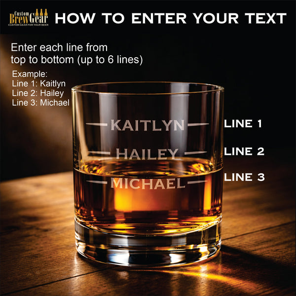 Personalized Whiskey Glass – Funny Dad Gift - Custom Brew Gear