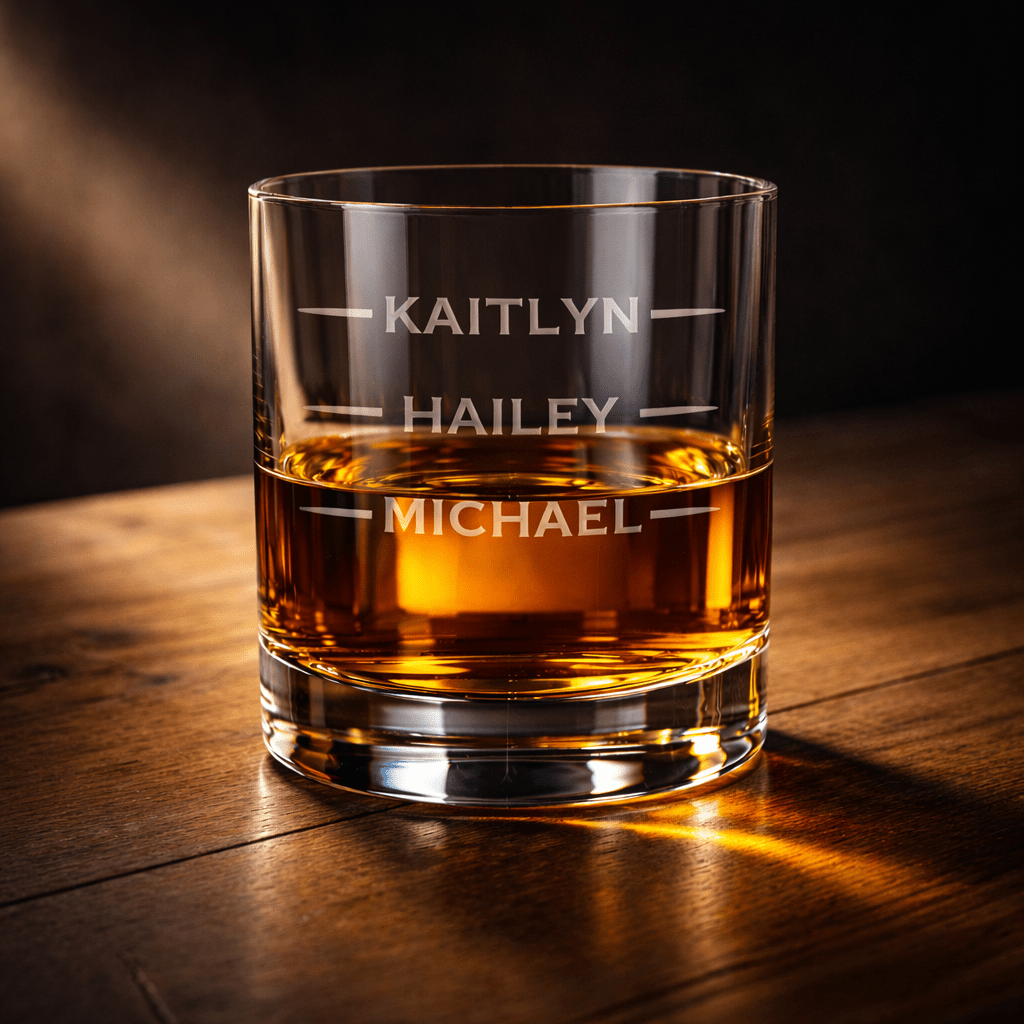 Personalized Whiskey Glass – Funny Dad Gift - Custom Brew Gear