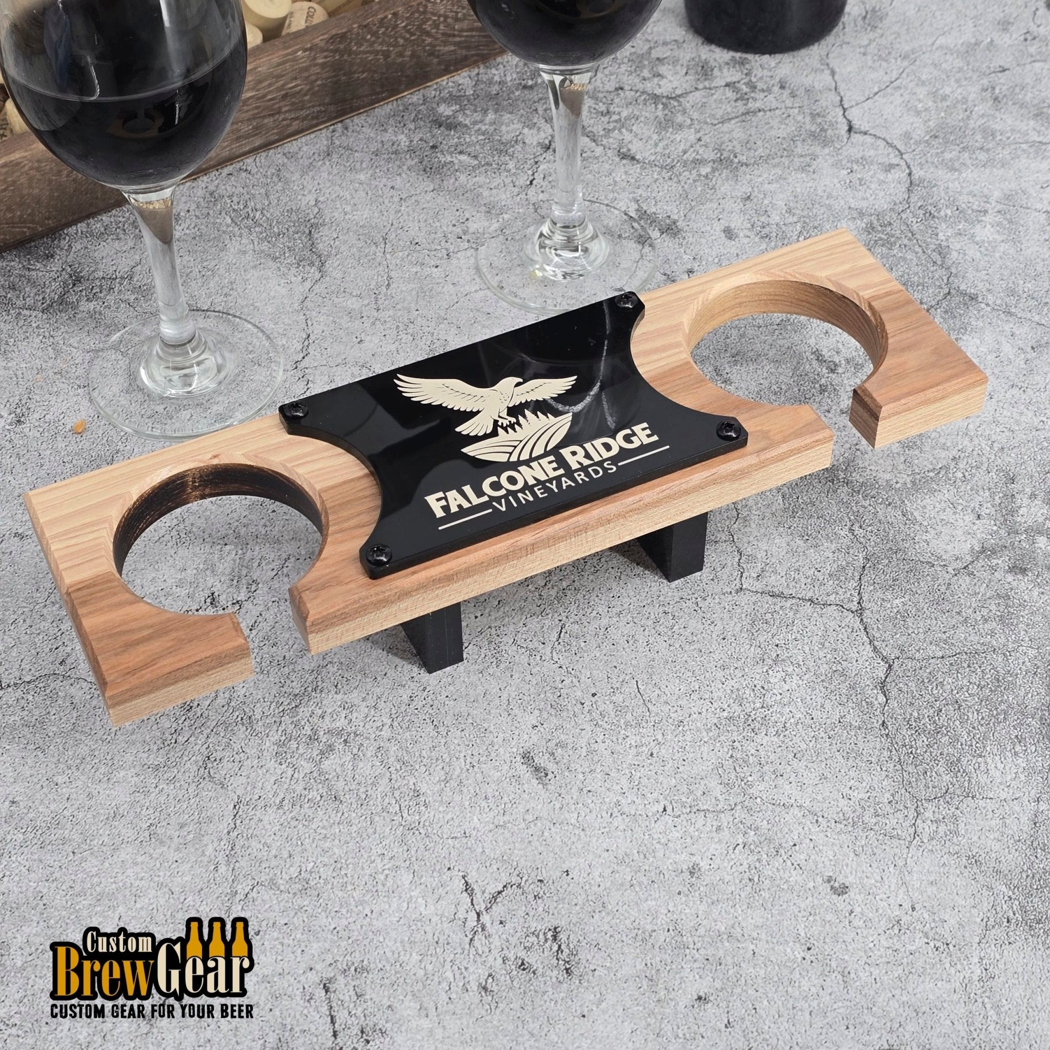 Personalized Wine Glass Flight - Custom Brew Gear