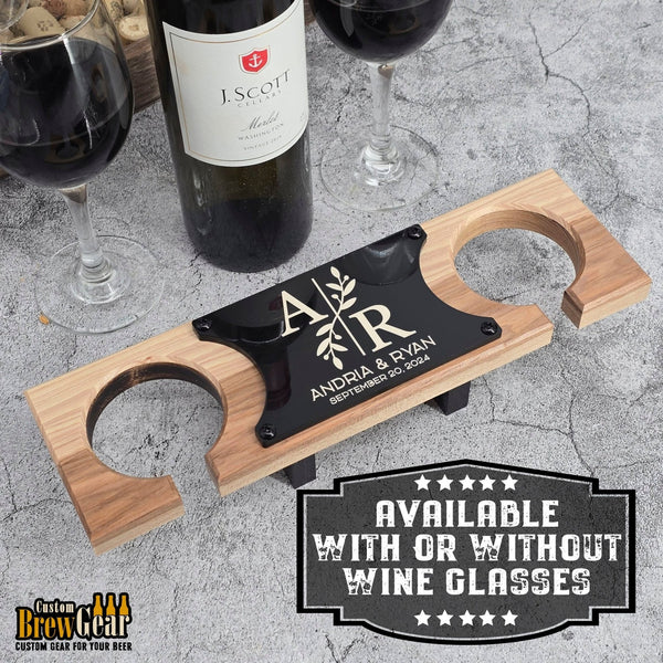 Personalized Wine Glass Flight - Custom Brew Gear