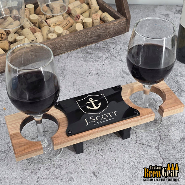 Personalized Wine Glass Flight - Custom Brew Gear