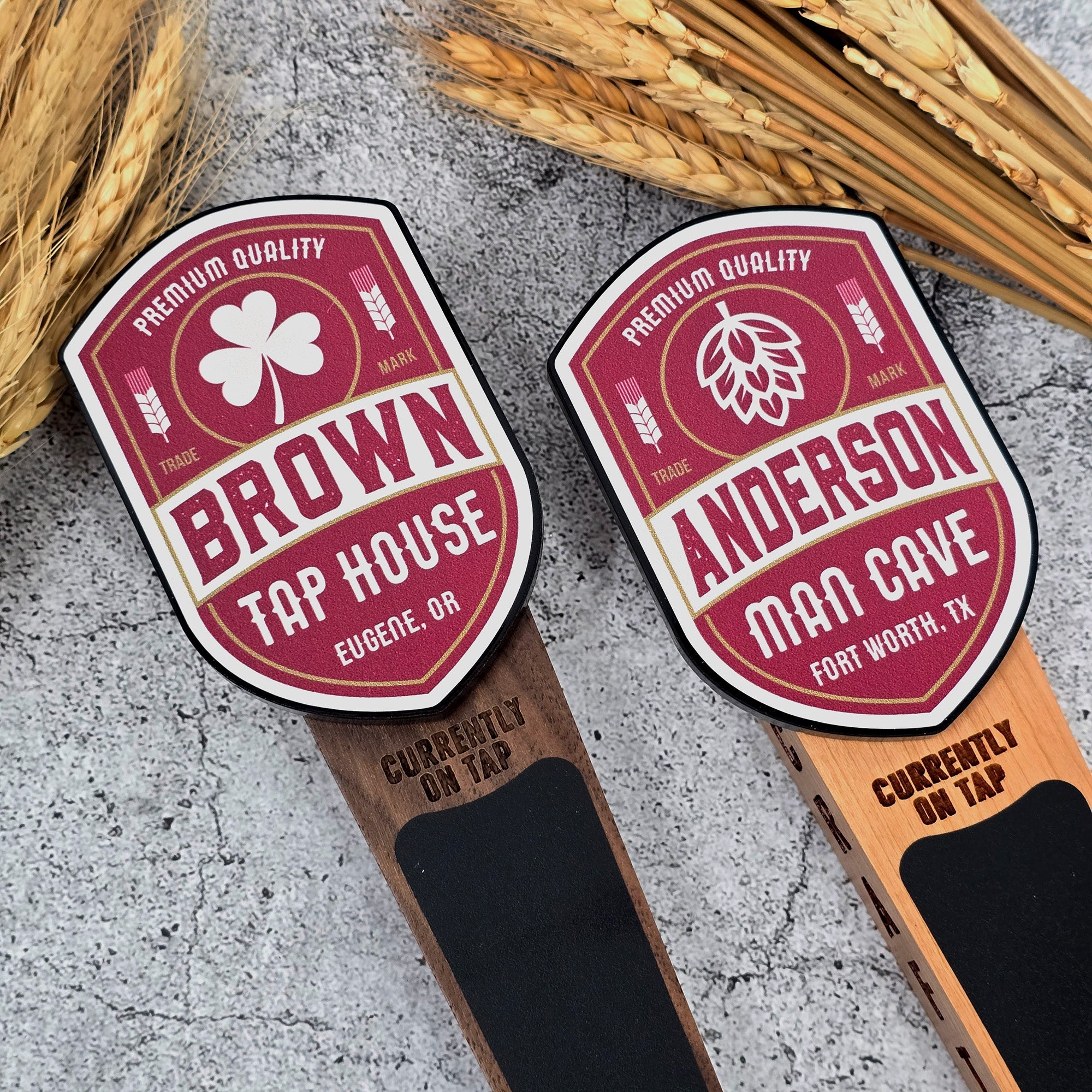 Red Label Edition - Custom Color Logo Chalkboard Tap Handle - Custom Brew Gear