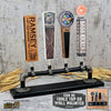 Rustic Black Pipe Tap Handle Display - Custom Brew Gear