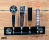 Rustic Black Pipe Tap Handle Display - Custom Brew Gear