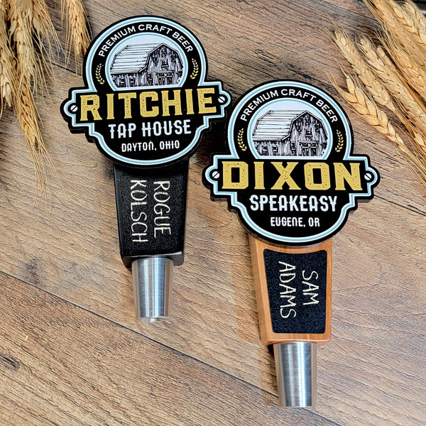Short Beer Tap Handle - Barn Edition - Custom Brew Gear