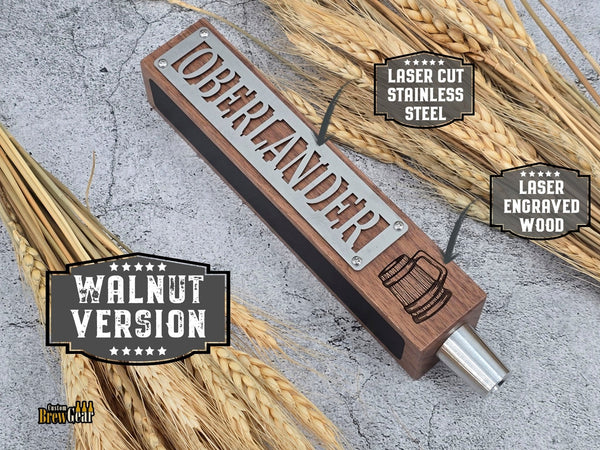 Signature Plate Tap Handle Edition – Personalized Stainless Steel - Custom Brew Gear