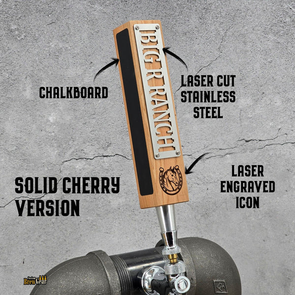 Signature Plate Tap Handle Edition – Personalized Stainless Steel - Custom Brew Gear