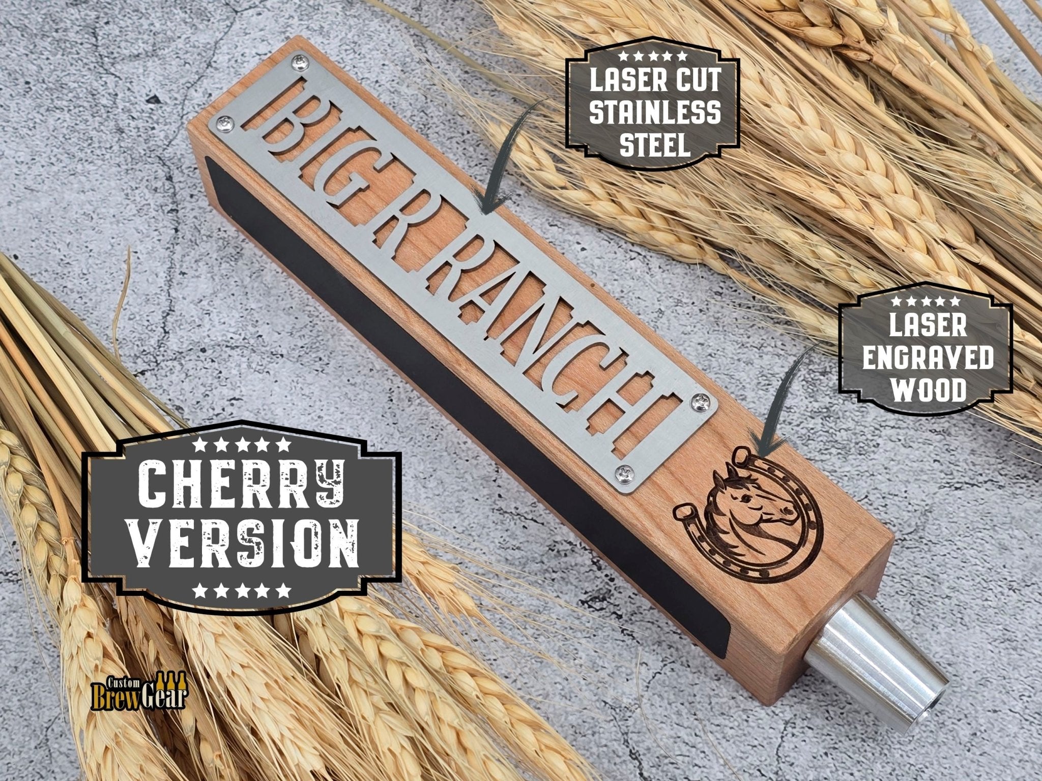 Signature Plate Tap Handle Edition – Personalized Stainless Steel - Custom Brew Gear