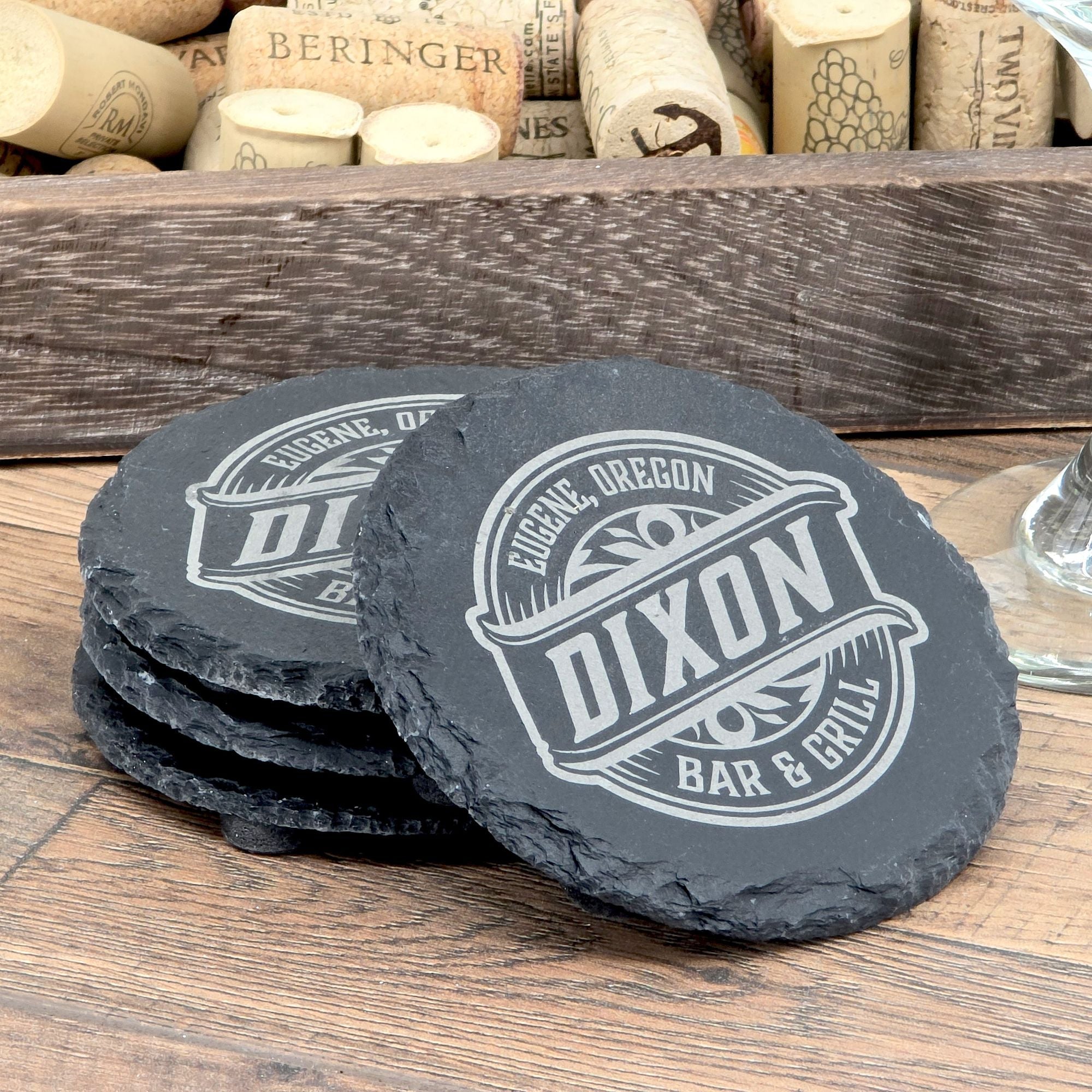 Slate Coaster Set - Banner Edition - Custom Brew Gear