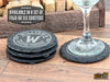 Slate Coaster Set - Monogram Edition - Custom Brew Gear