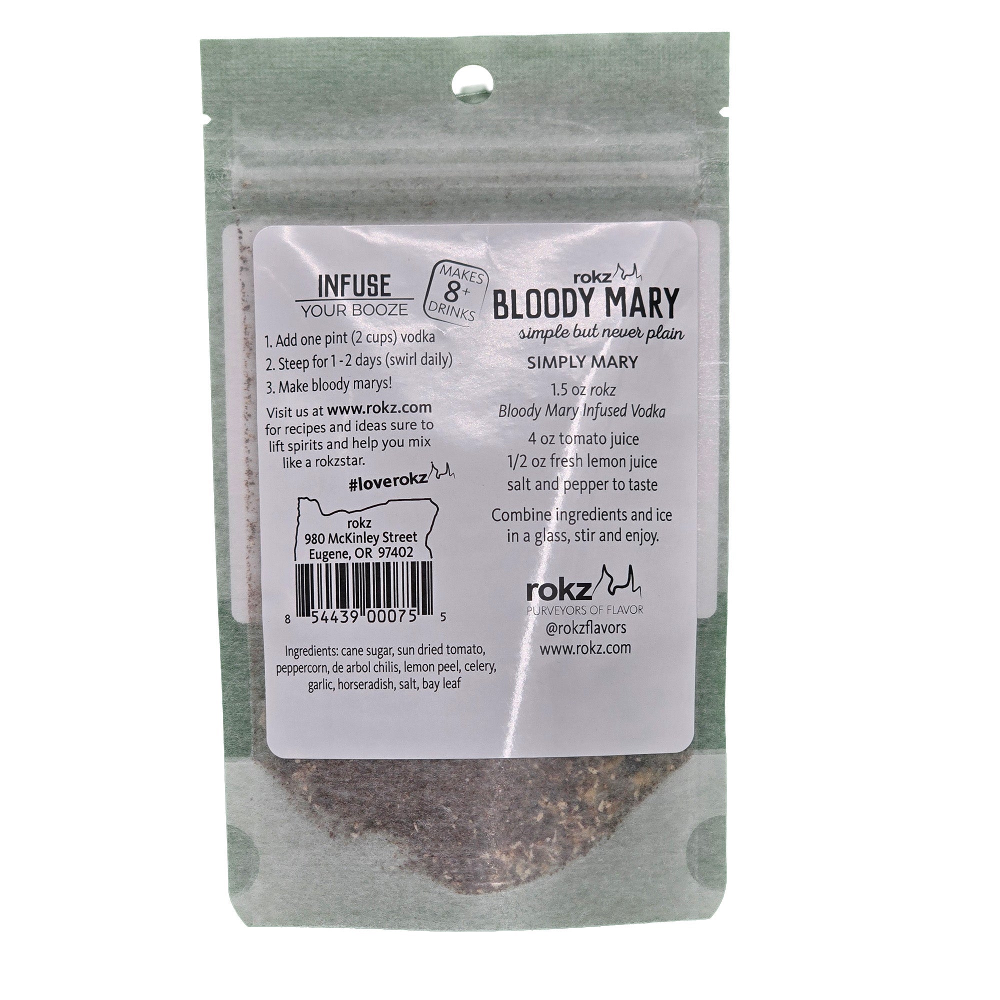 Spicy Bloody Mary Cocktail - Mocktail Infusion Refill - Custom Brew Gear
