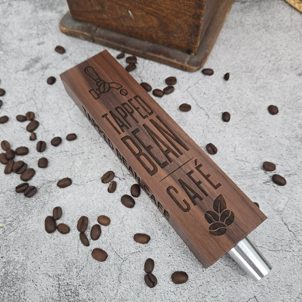 TH3000 - E Engraved Plank Style Custom Tap Handle - Custom Brew Gear