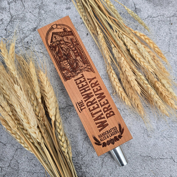 TH3000 - E Engraved Plank Style Custom Tap Handle - Custom Brew Gear