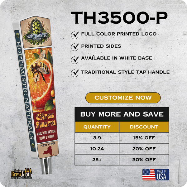 TH3500 - P Full Color Custom Tap Handle - Custom Brew Gear