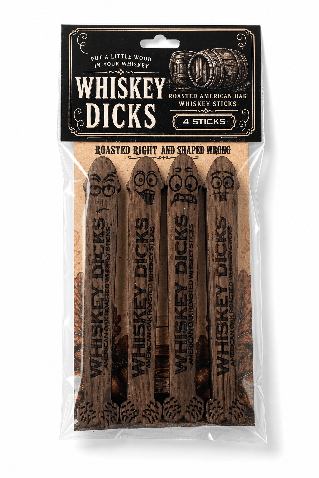 Whiskey Dicks Roasted American Oak Whiskey Aging Sticks - Custom Brew Gear