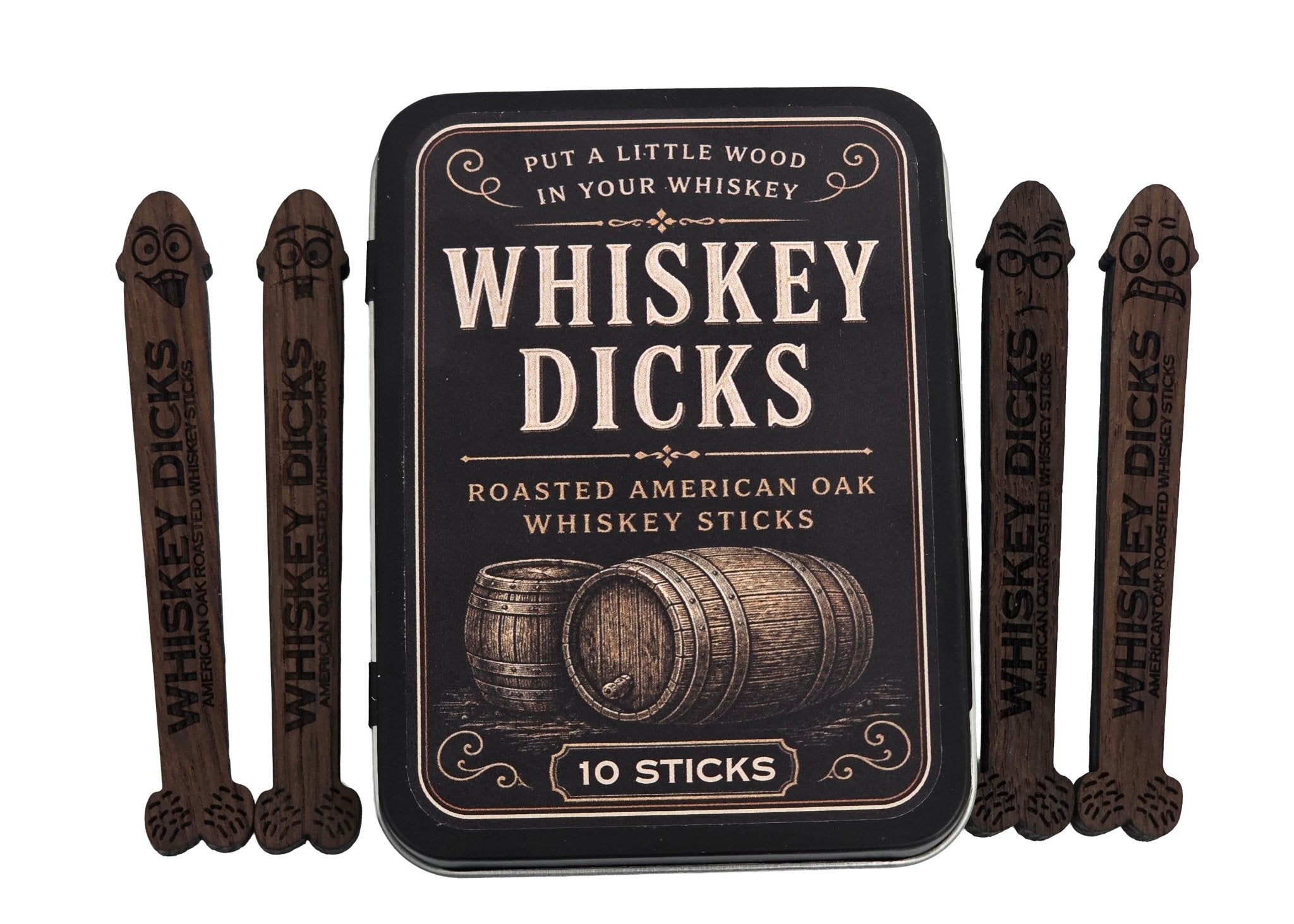 Whiskey Dicks Roasted American Oak Whiskey Aging Sticks - Custom Brew Gear
