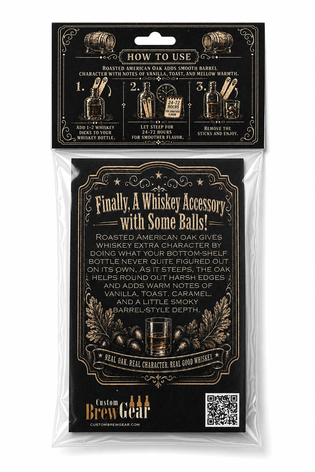 Whiskey Dicks Roasted American Oak Whiskey Aging Sticks - Custom Brew Gear