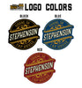 custom tap handle logo colors