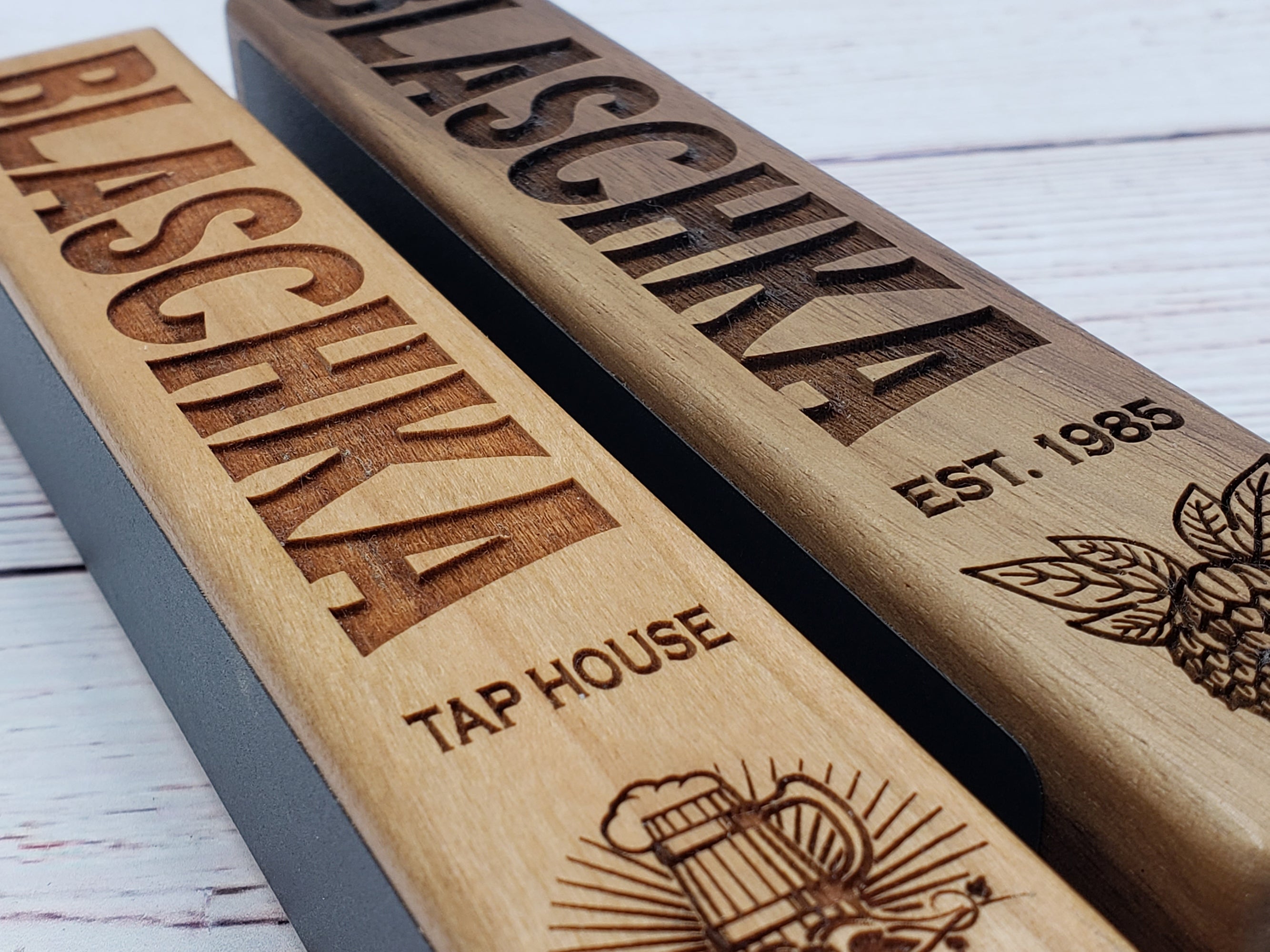 Beer Tap Handle with Chalkboards-BL Version