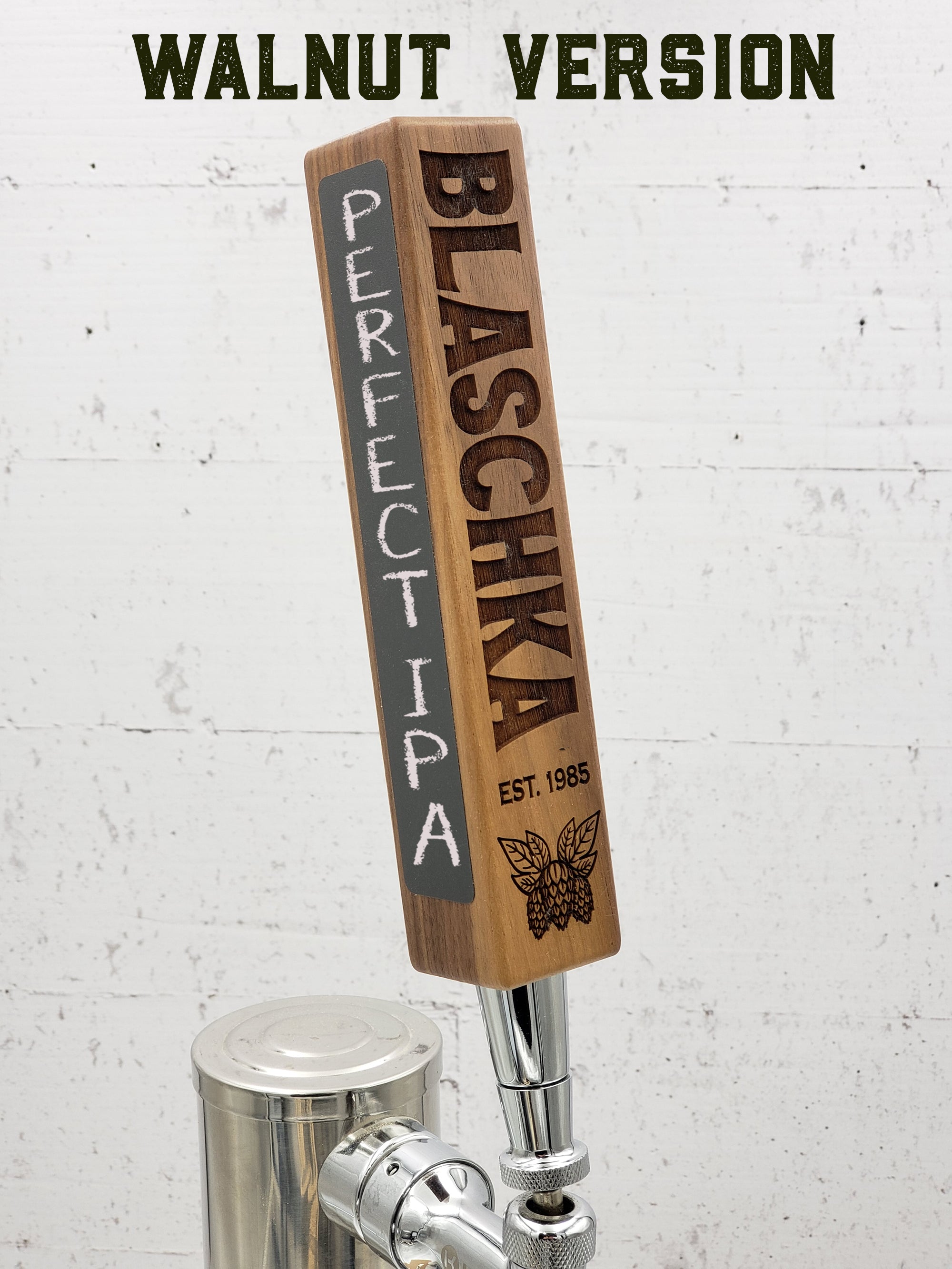 Custom Square Beer Tap Handle with Chalkboards