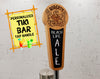 Tiki Bar Tap Handle with Chalkboard Insert-Laser Engraved