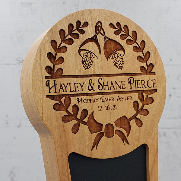 Wedding Bell Edition-Personalized Chalkboard Tap Handle