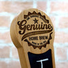 Beer Tap Handle Laser Engraved with Chalkboard - Genuine Home Brew Edition - Custom Brew Gear