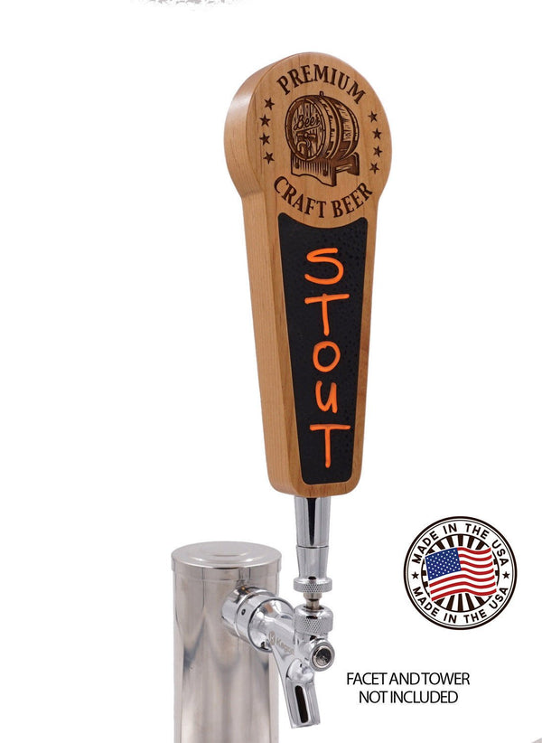 Beer Tap Handle Laser Engraved with Chalkboard - Premium Craft Beer Edition - Custom Brew Gear