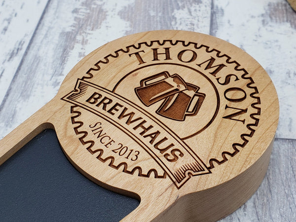 Brewhaus Edition - Personalized Beer Tap Handle with Chalkboard - Custom Brew Gear