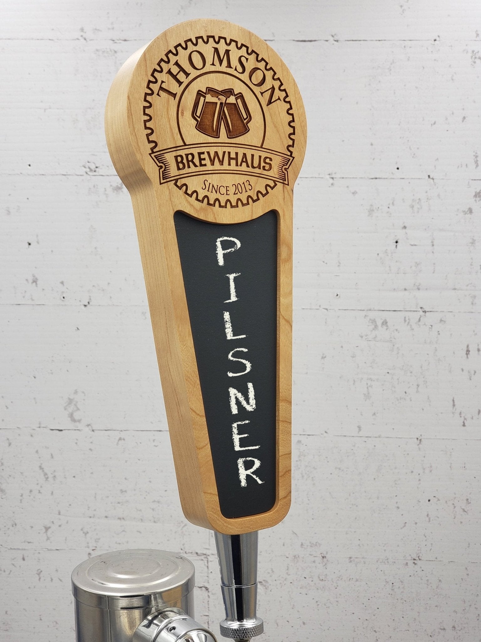 Brewhaus Edition - Personalized Beer Tap Handle with Chalkboard - Custom Brew Gear