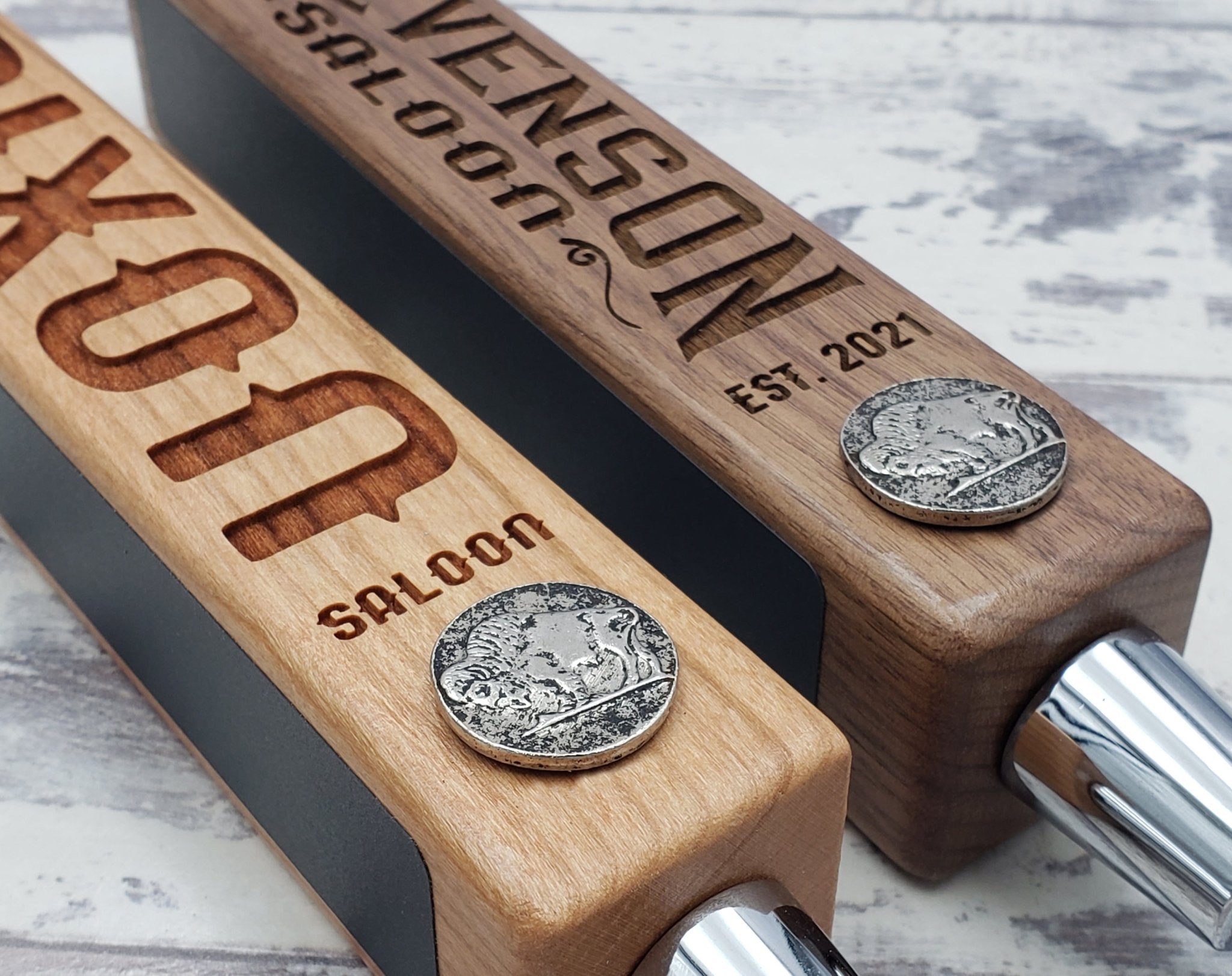 Buffalo Nickel Edition - Personalized Tap Tap Handle - Custom Brew Gear