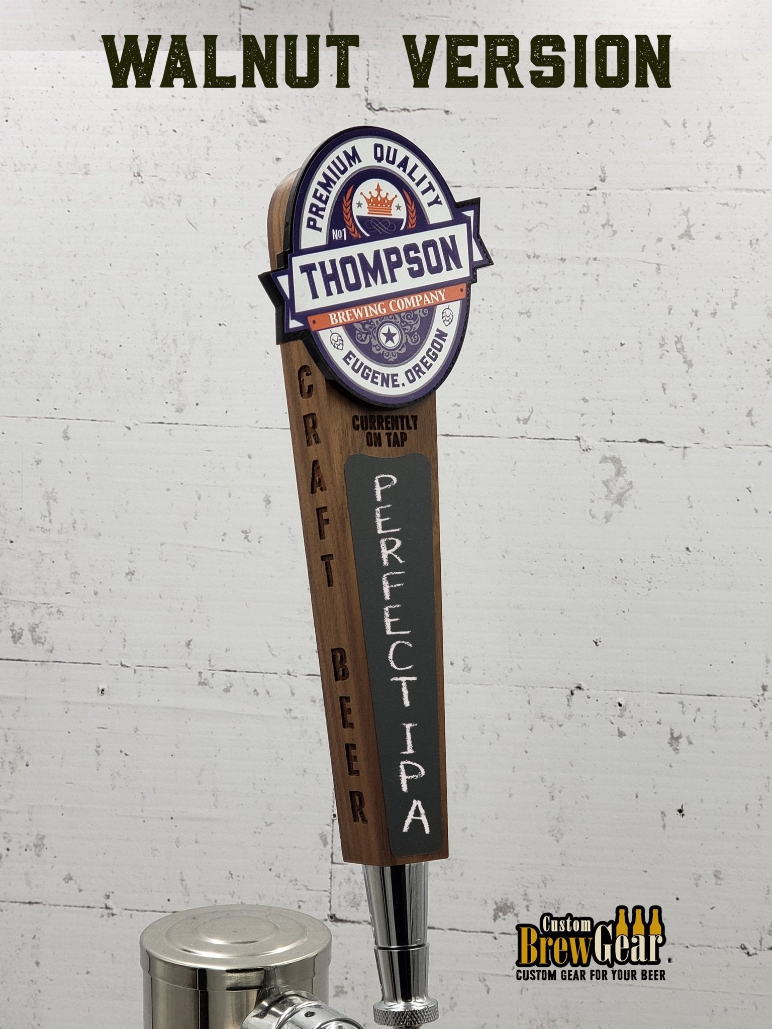 Classic Logo Edition - Custom Chalkboard Tap Handle - Custom Brew Gear