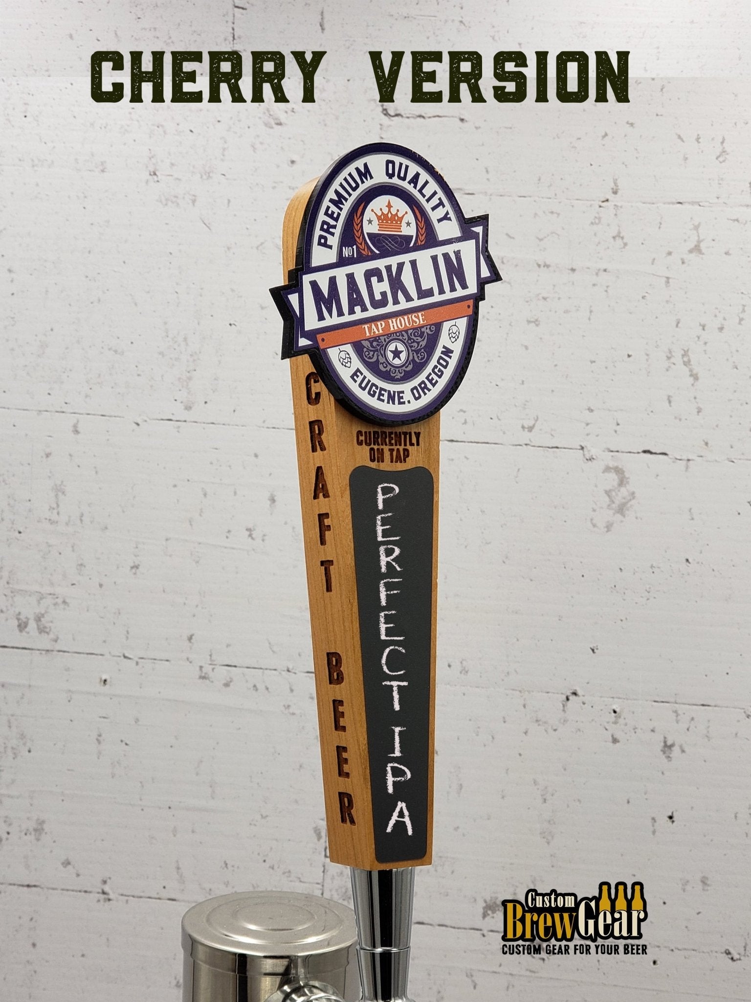 Classic Logo Edition - Custom Chalkboard Tap Handle - Custom Brew Gear