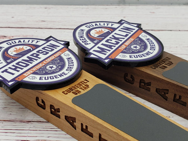 Classic Logo Edition - Custom Chalkboard Tap Handle - Custom Brew Gear