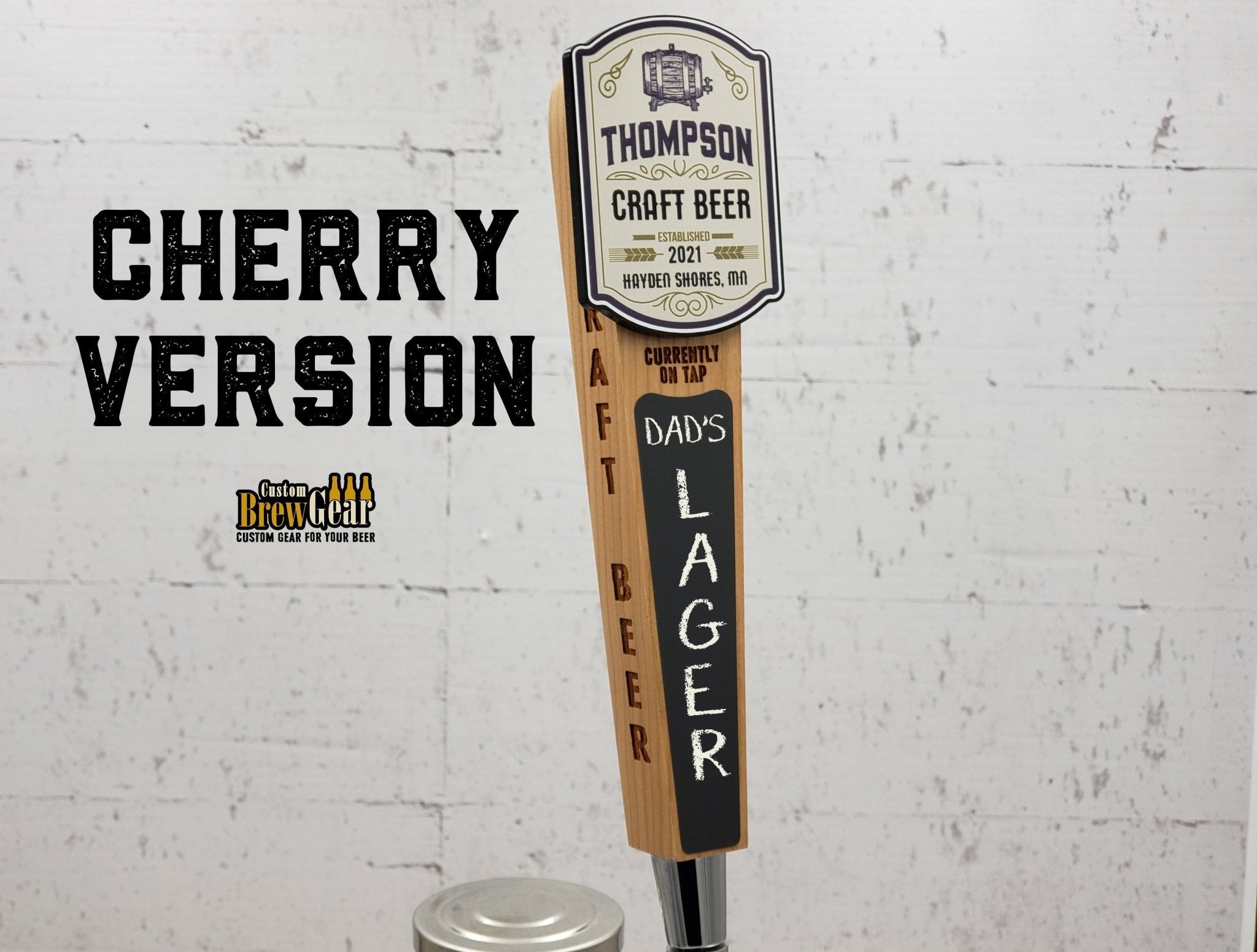 Craft Beer Edition - Custom Color Logo Chalkboard Tap Handle - Custom Brew Gear