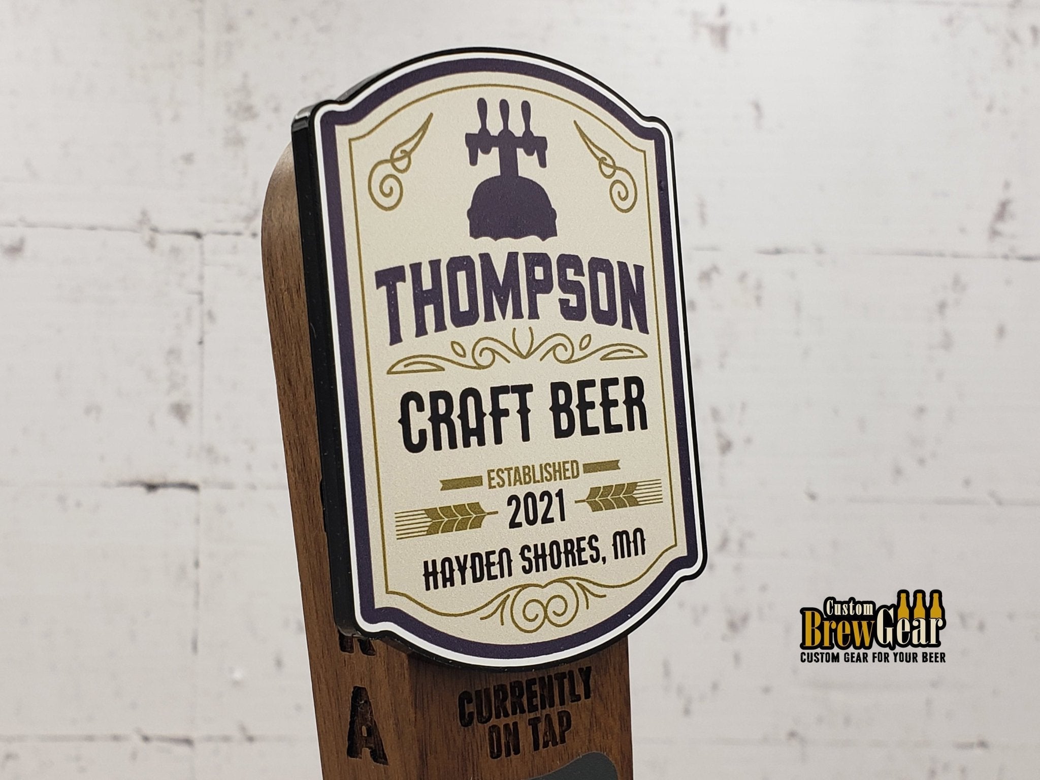 Craft Beer Edition - Custom Color Logo Chalkboard Tap Handle - Custom Brew Gear