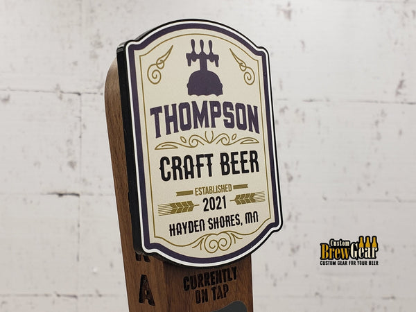 Craft Beer Edition - Custom Color Logo Chalkboard Tap Handle - Custom Brew Gear