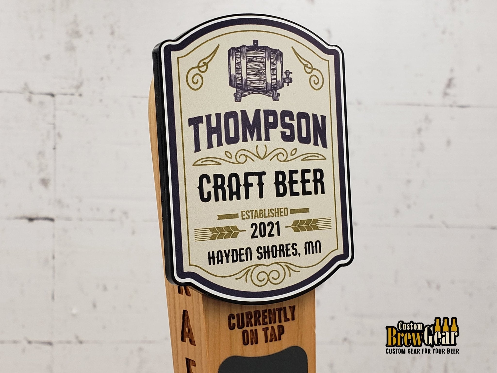 Craft Beer Edition - Custom Color Logo Chalkboard Tap Handle - Custom Brew Gear