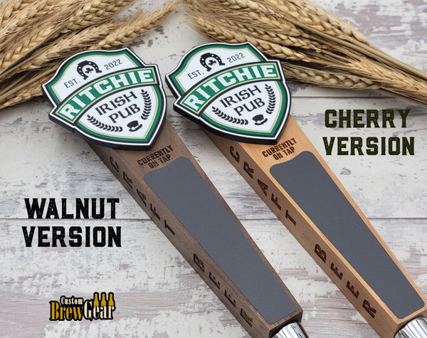 Custom Chalkboard Beer Tap Handle - Irish Pub Edition - Custom Brew Gear