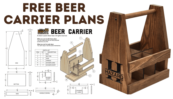 Free Wooden Beer Carrier Plans - Custom Brew Gear