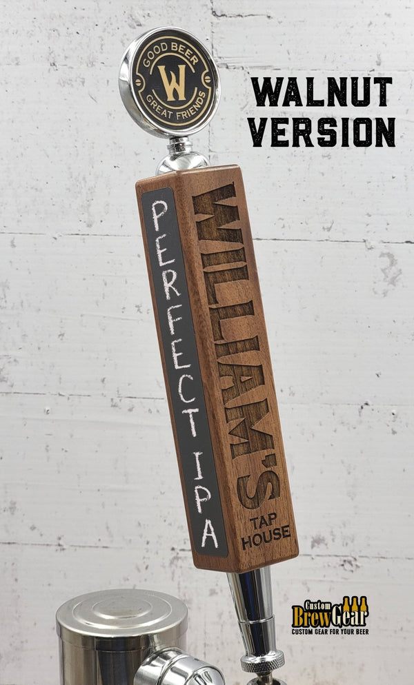 Personalized Beer Tap Handle with Topper - Custom Brew Gear