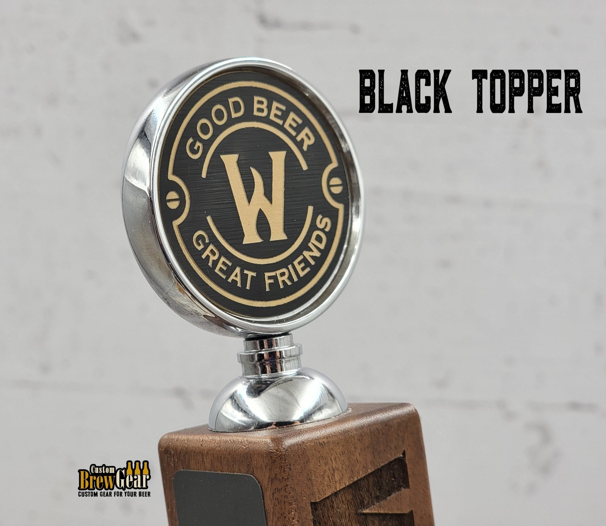 Personalized Beer Tap Handle with Topper - Custom Brew Gear