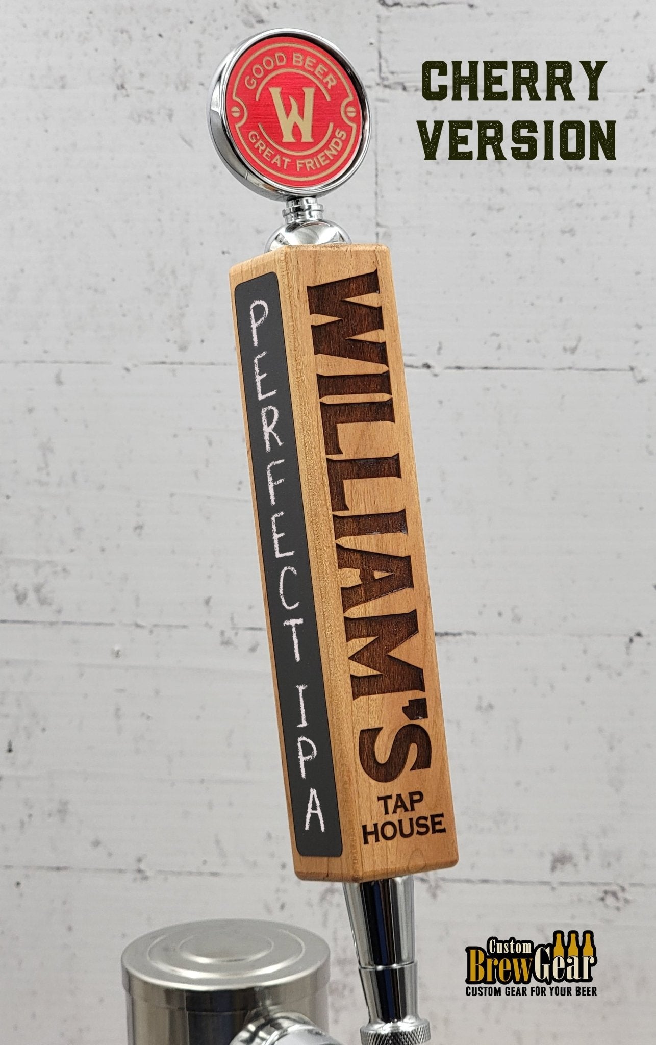 Personalized Beer Tap Handle with Topper - Custom Brew Gear