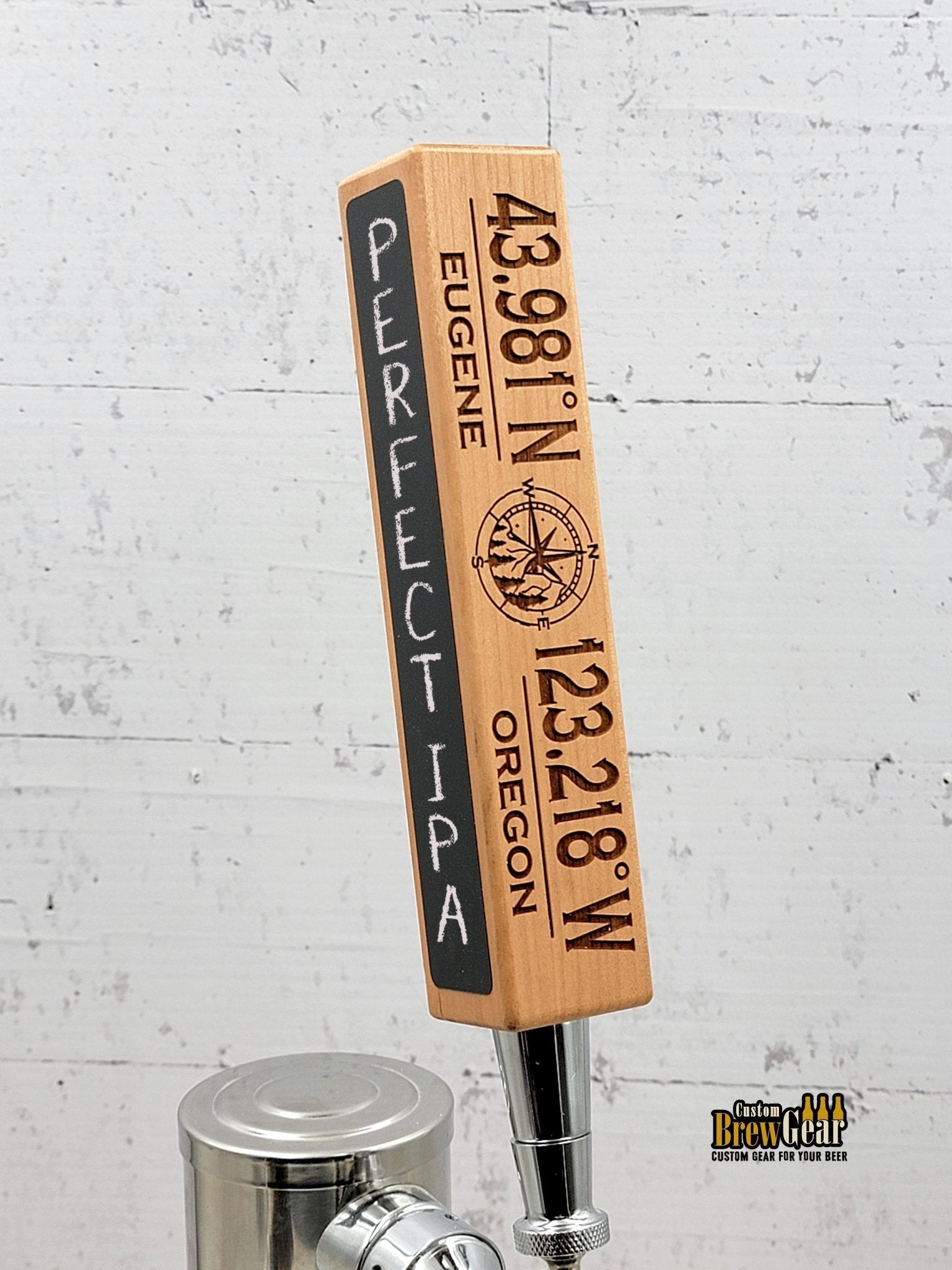 Personalized GPS Beer Tap Handle - Custom Brew Gear
