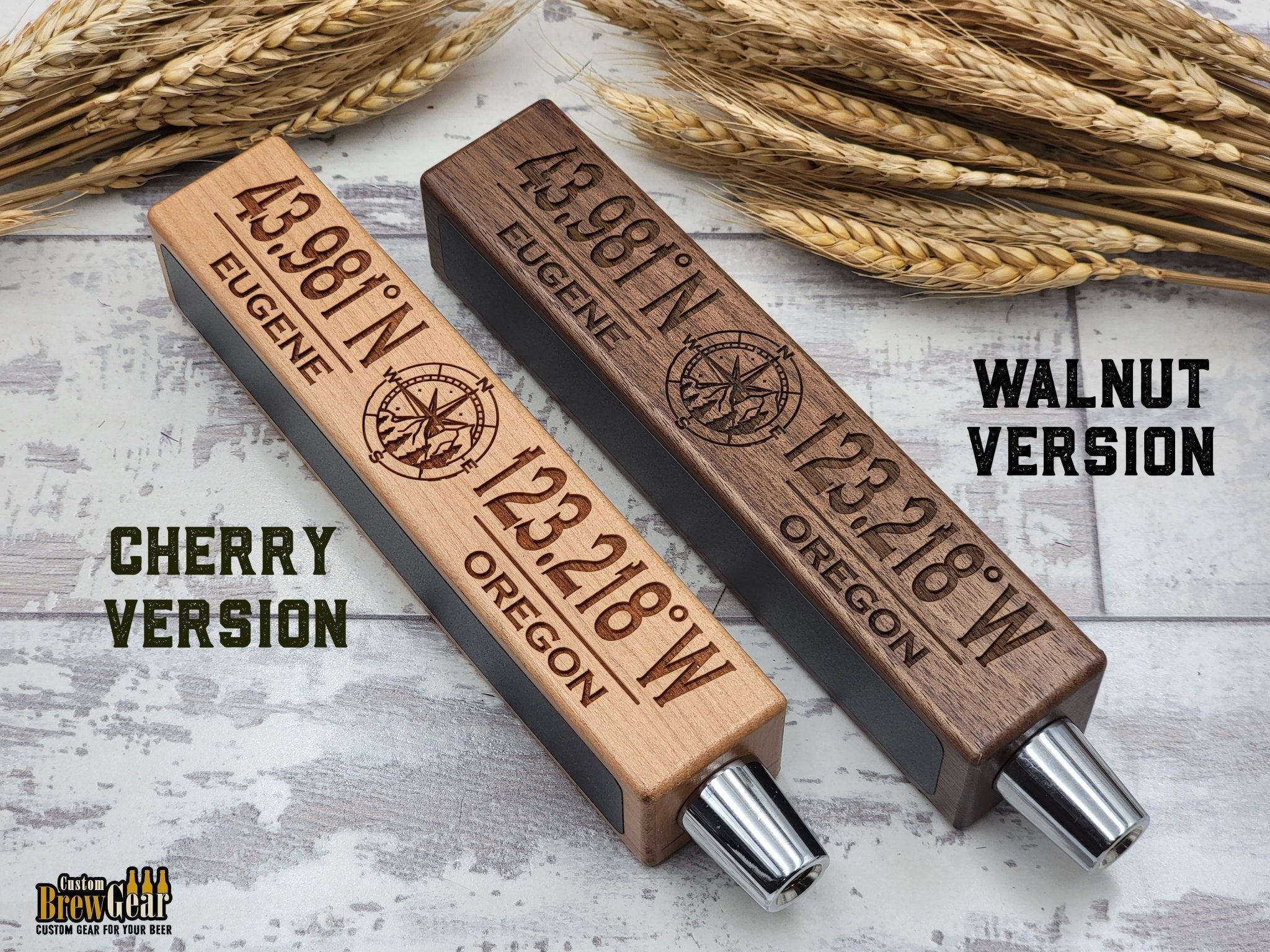 Personalized GPS Beer Tap Handle - Custom Brew Gear