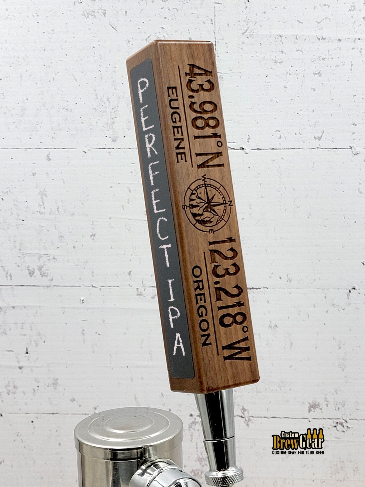 Personalized GPS Beer Tap Handle - Custom Brew Gear