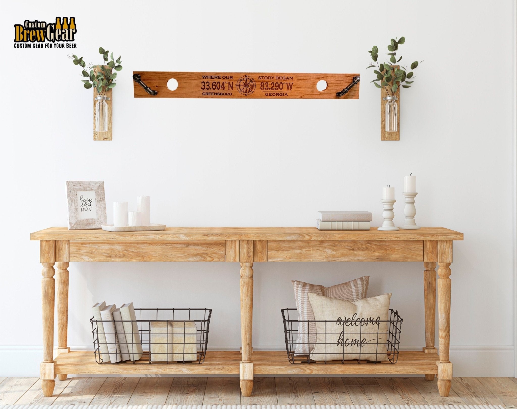 Personalized Heirloom Shot Board | Wedding Shot Board for Couples - Custom Brew Gear